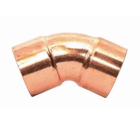 Bänninger soldeerbocht 45° 2x22i mm