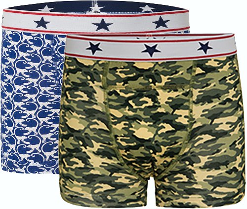 Underwunder Boys boxer monkey/camouflage (price per 2)