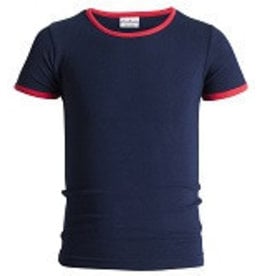 Underwunder Jongens shirt blauw met rode bies