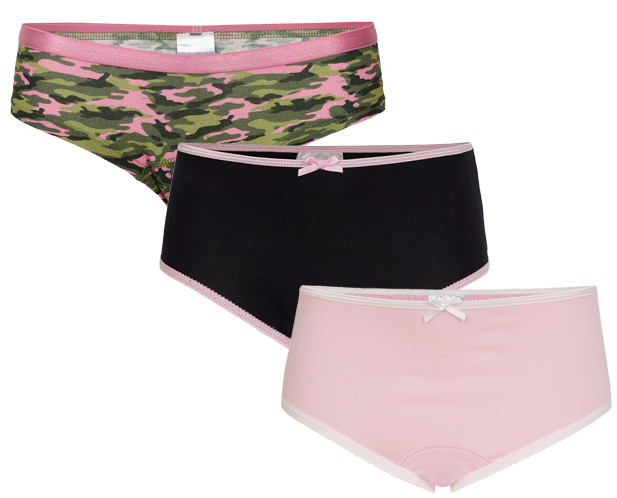 Underwunder Meisjes set, camouflage/blauw/roze