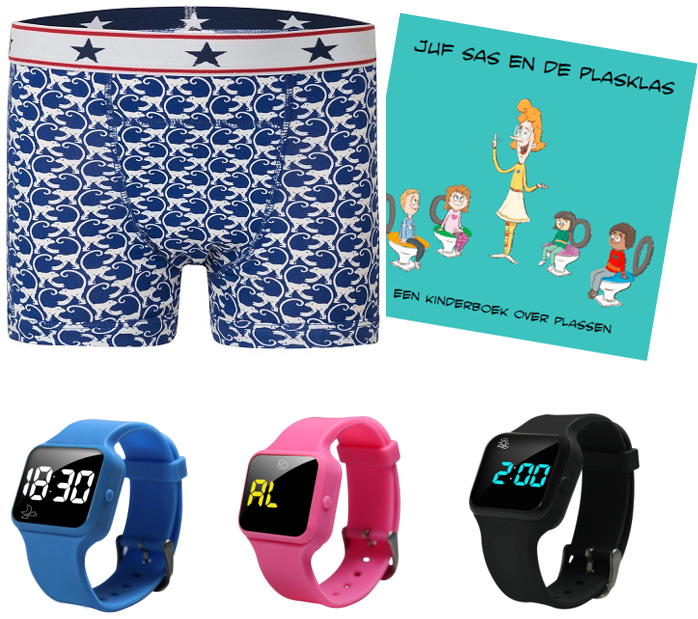 Advantage package boys boxer blue, R15 watch and Juf Sas