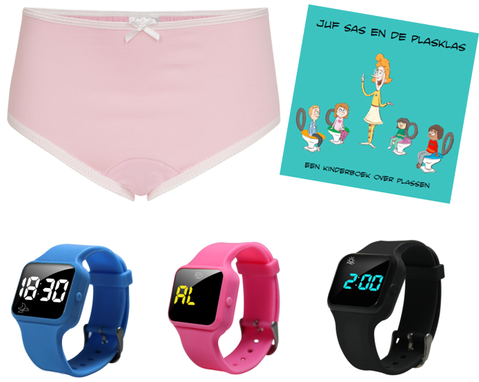 Voordeel zindelijkheidpakket meisjes slip roze + R15 horloge + Juf Sas