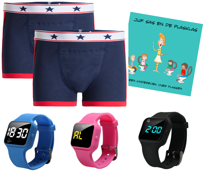 Advantage package boys boxer blue, R15 watch and Juf Sas