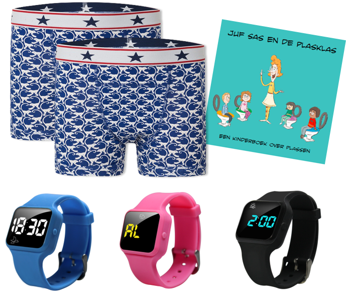 Advantage package boys boxer blue, R15 watch and Juf Sas