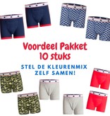 Underwunder Super Voordeel Pakket van 10 jongens boxers, kleurenmix zelf te bepalen