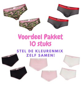 Underwunder UnderWunder Grils Pack of 10 briefs