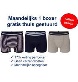 Underwunder Maandelijks een boxer in de brievenbus