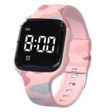 Urifoon Bedside watch / Medicine watch R15 pink camouflage with 15 alarm moments especially for children
