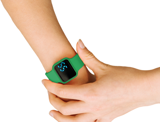 Urifoon Bedside watch / Medicine watch R15 turquoise with 15 alarm moments especially for children - Copy