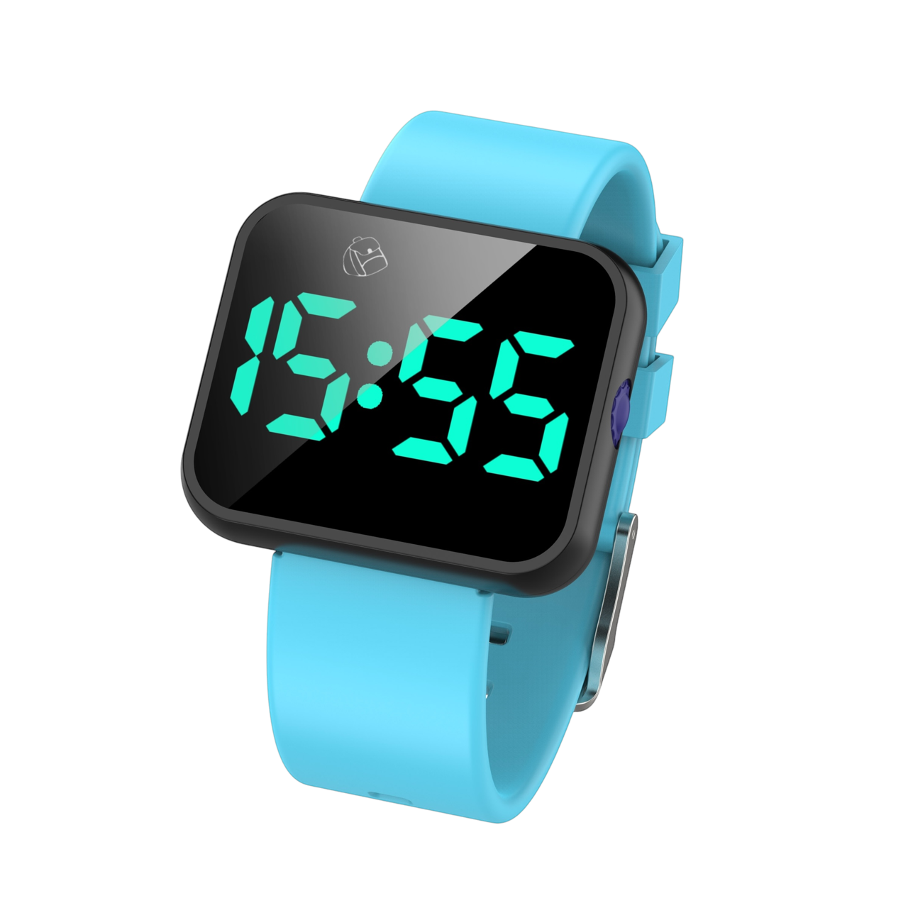 Plashorloge / Medicijnhorloge C16 blauw met 16 alarmmomenten speciaal voor kinderen