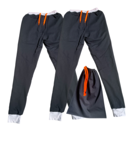 Value pack: 2 pairs of DryPee long trousers + free laundry bag