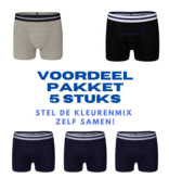 Underwunder Pack of 5 boxers, color mix to be determined by yourself