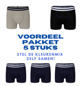 Underwunder Pakket van 5 heren boxers