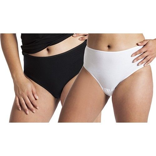 Underwunder Women High-cut briefs black/white (set of 2) - Underwunder -  Special underwear. Feel good. Feel safe.