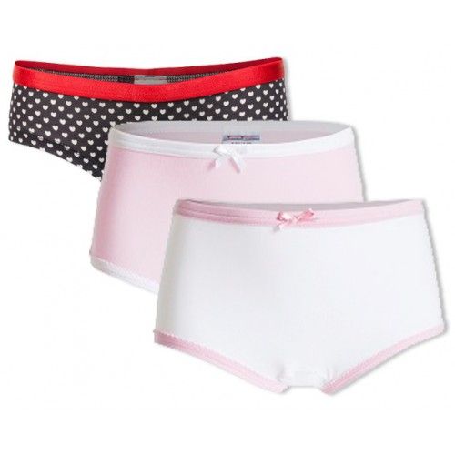 Underwunder Girls set white/pink/ hearts