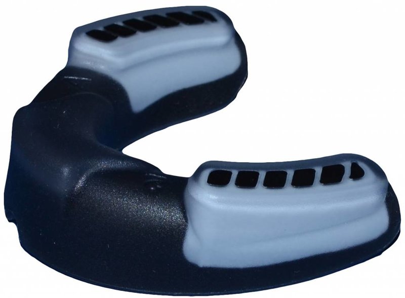 PunchR™  PUNCH ROUND™ Ready for the Fight Mouth Guard Black White