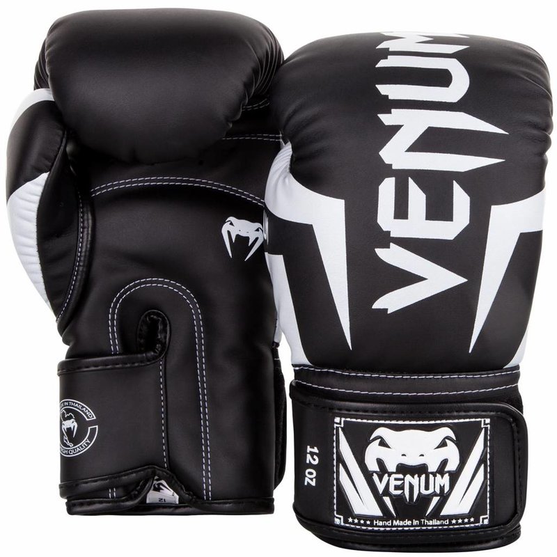 Venum Venum ELITE Boxing Gloves Black White Kickboxing