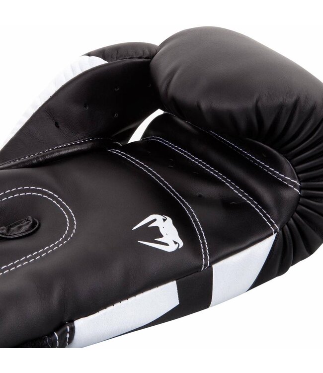 Venum Elite Boxhandschuhe – Schwarz/Weiss | Für Boxen, Kickboxen & Muay Thai