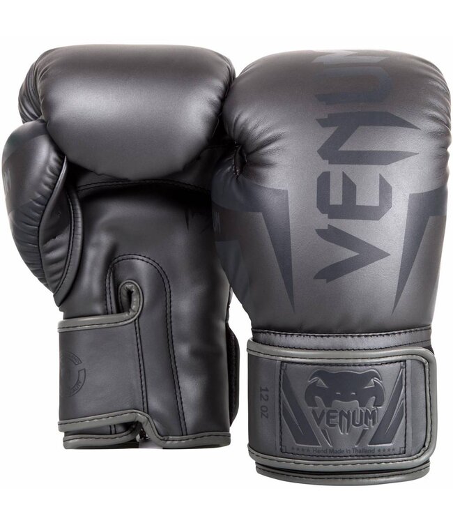 Venum Elite Bokshandschoenen – Grijs/Grijs | Voor Boksen, Kickboksen & Muay Thai