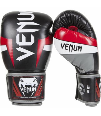 Venum Venum ELITE Boxing Gloves Black Grey Red Kickboxing