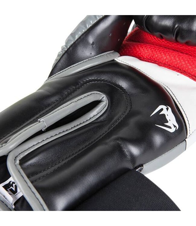 Venum ELITE Boxing Gloves Black Grey Red Kickboxing