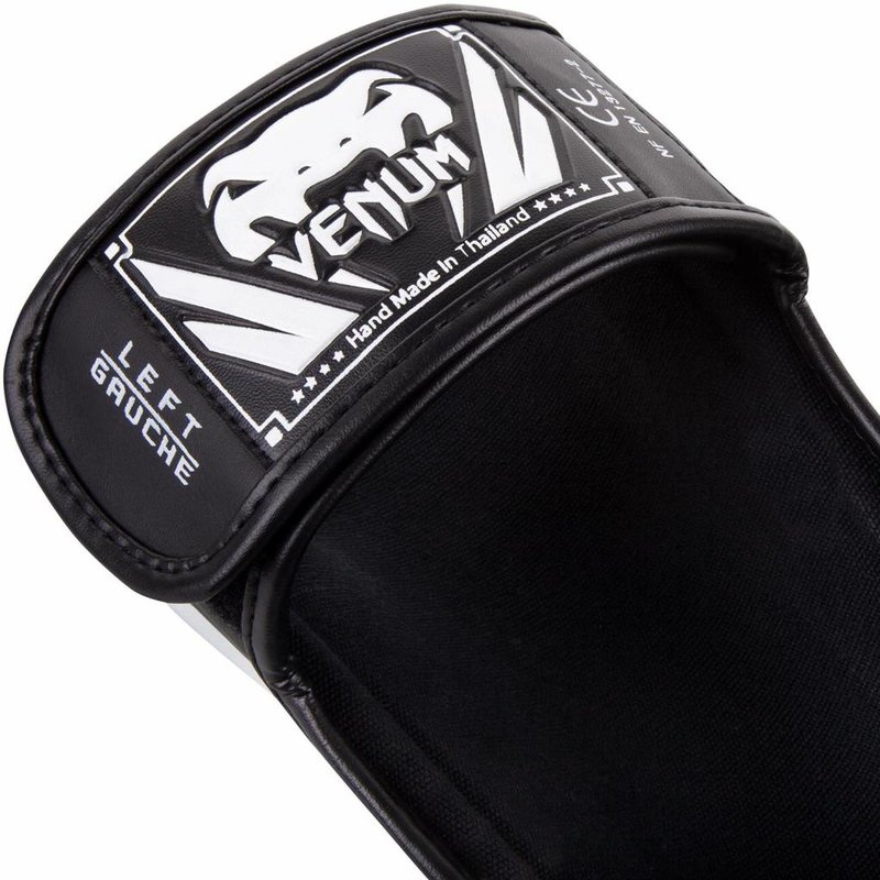 Venum Venum ELITE Stand Up Kickboxing Shinguards Black White