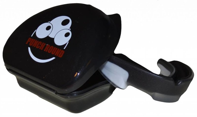 PunchR™  PUNCH ROUND™ Ready for the Fight Mouth Guard Black White