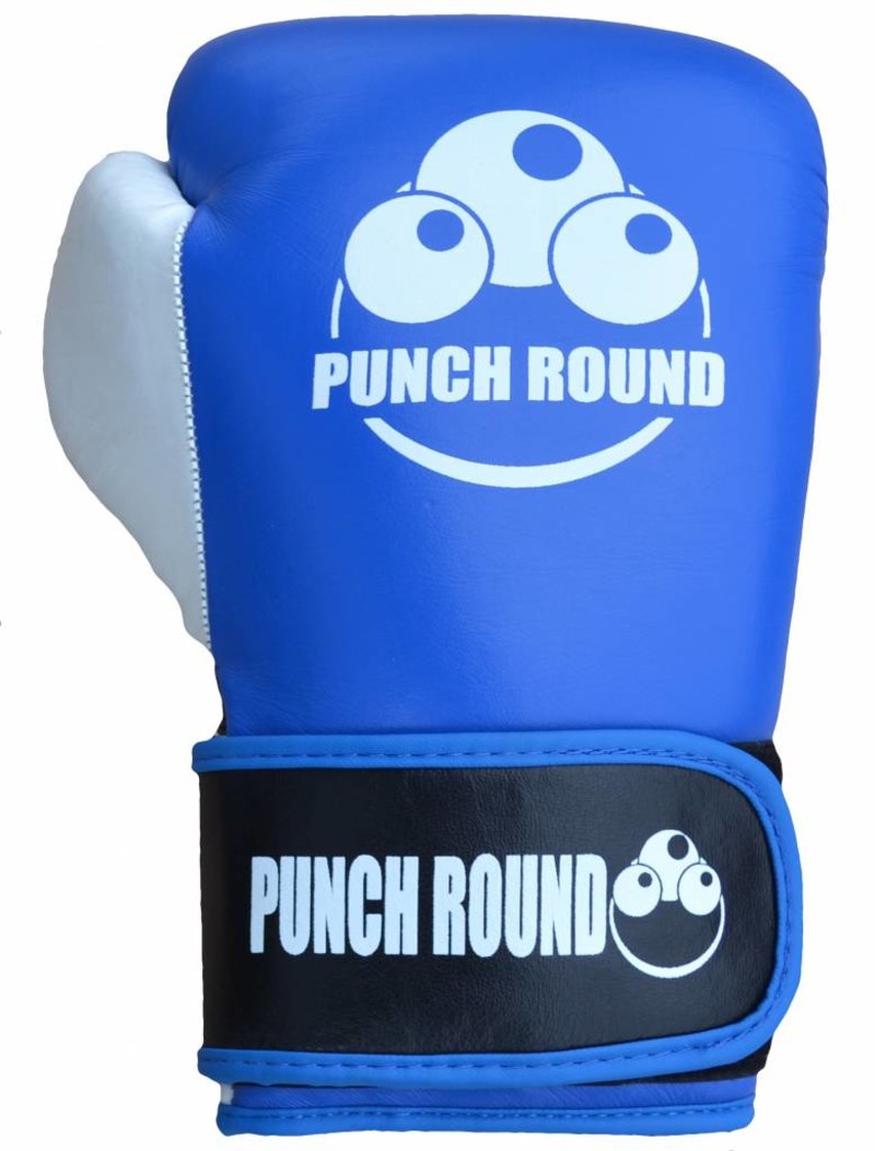 PunchR™  Punch Round™ ELITE PRO Boxing Gloves Blue White