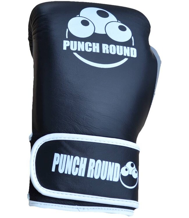 Punch Round™ ELITE PRO Box Handschuhe Boxing Gloves Schwarz Grau