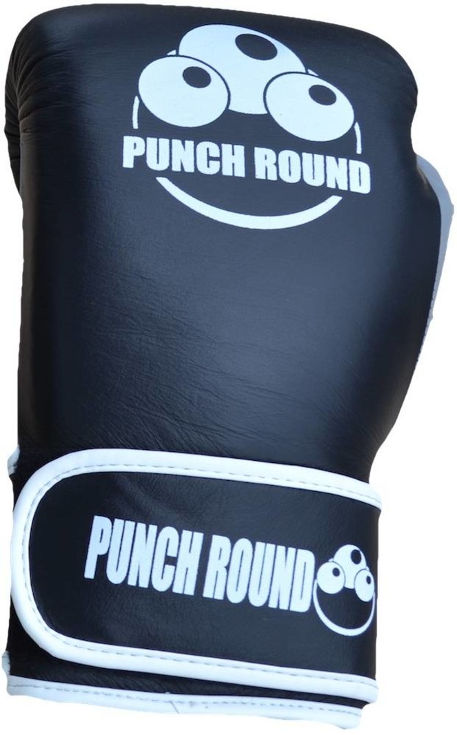 PunchR™  Punch Round™ ELITE PRO Box Handschuhe Boxing Gloves Schwarz Grau