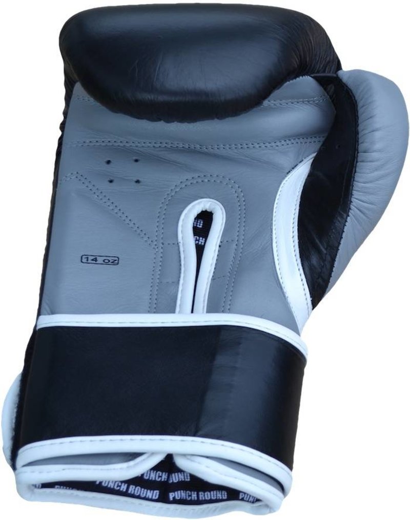 PunchR™  Punch Round™ ELITE PRO Boxing Gloves Black Grey