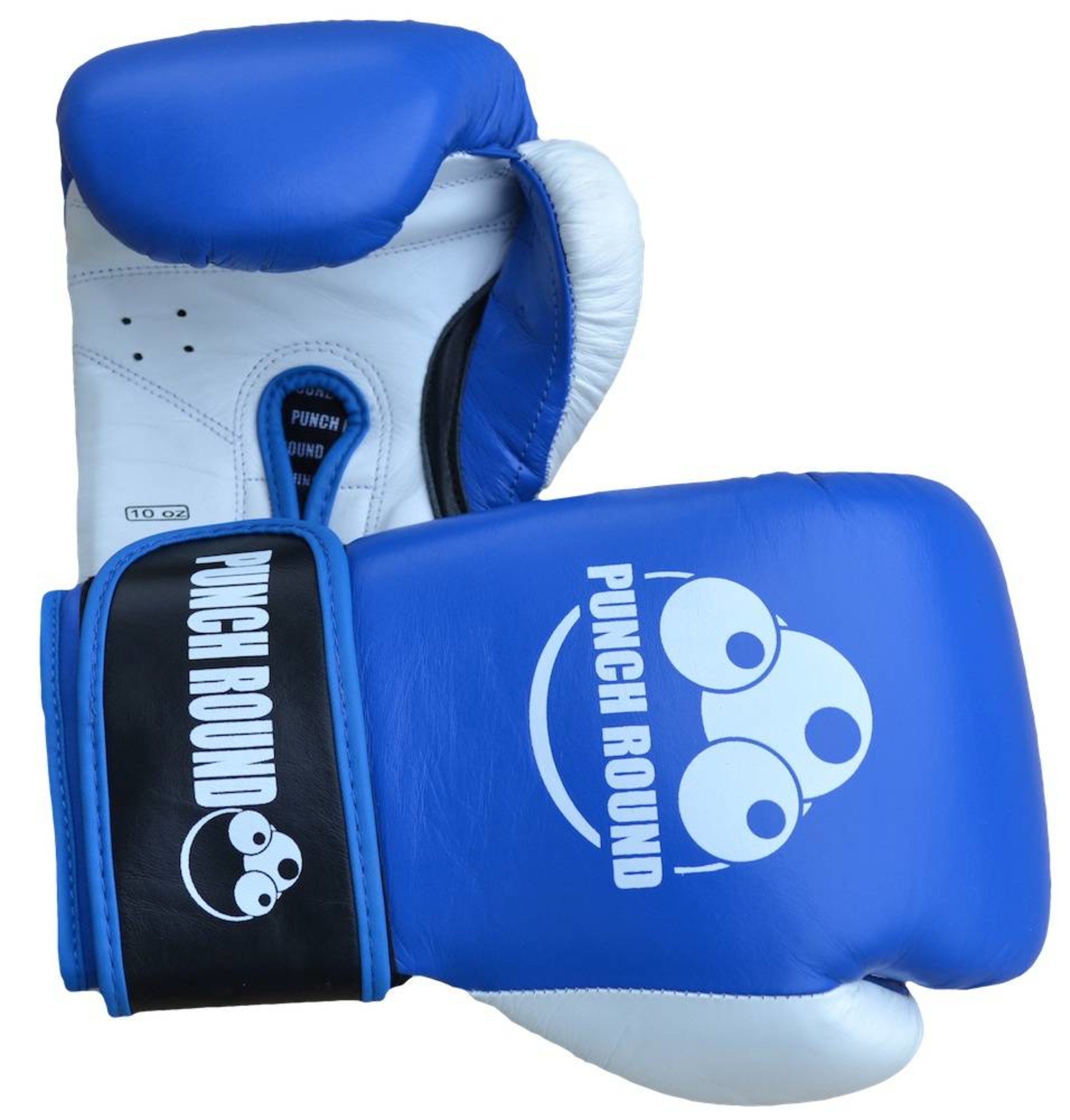 Punch Round™ ELITE PRO Boxing Gloves Blue White FIGHTWEAR SHOP EUROPE