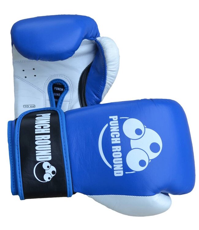 PunchR™  Punch Round™ ELITE PRO Boxing Gloves Blue White