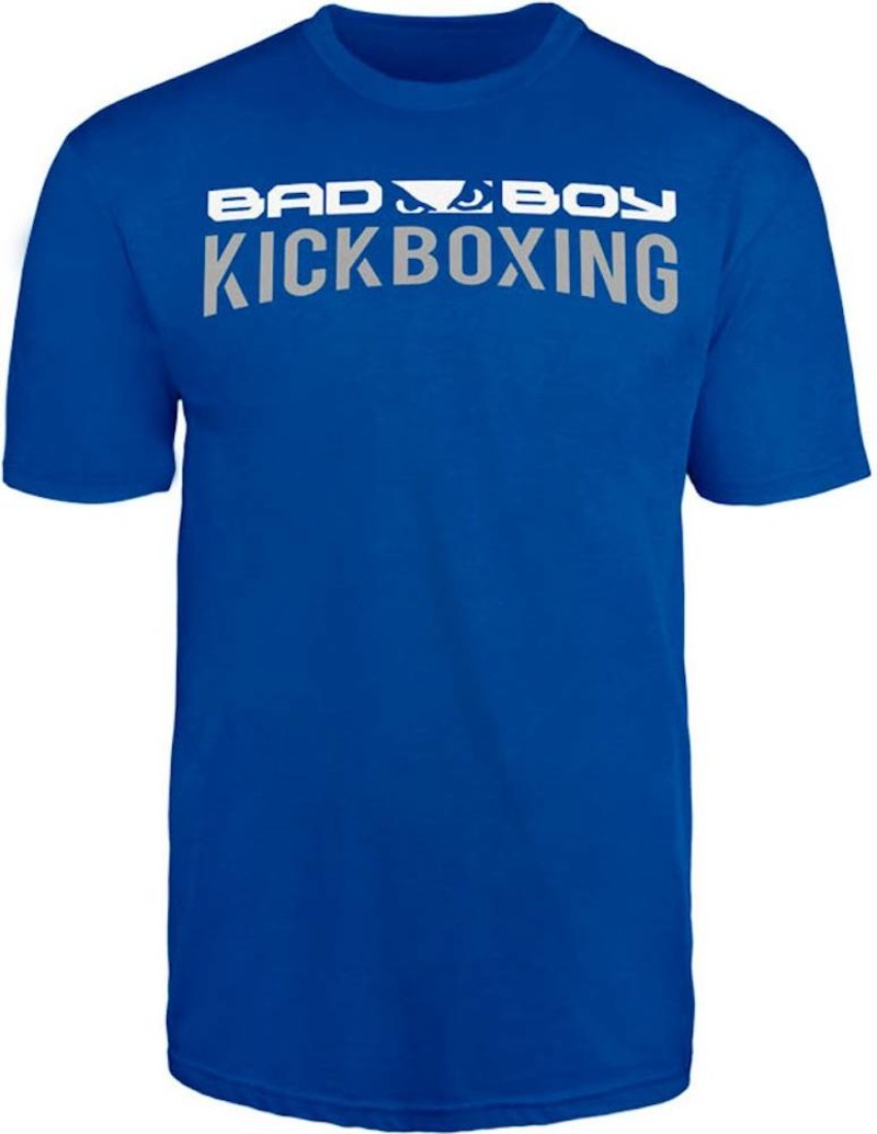 Bad Boy Kickboxing DISCIPLINE T Shirt Blue Kickboxing Clothing