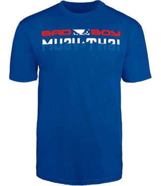 Bad Boy MUAY THAI DISCIPLINE T Shirt Blue MUAY THAI Clothing