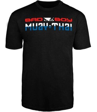 Bad Boy MUAY THAI DISZIPLIN T-Shirt Schwarze MUAY THAI Kleidung
