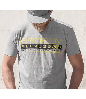 Bad Boy Grind T-shirt Grijs Fitnesskleding