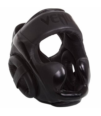 Venum Venum ELITE Kick (Boxen) Kopfbedeckung Schwarz auf Schwarz Kopfschutz