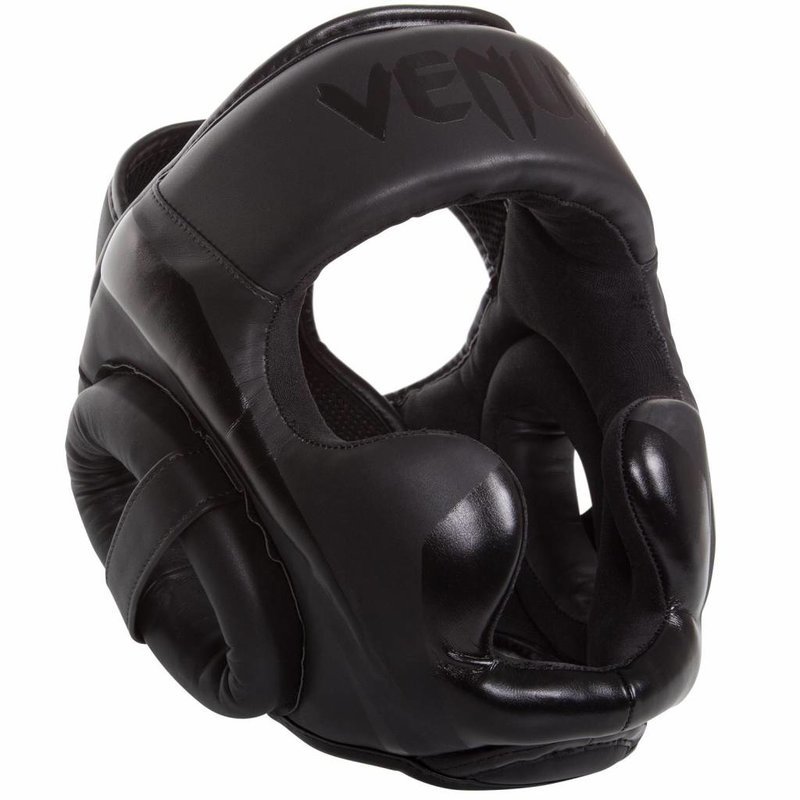 Venum Venum ELITE Kick (Boxen) Kopfbedeckung Schwarz auf Schwarz Kopfschutz