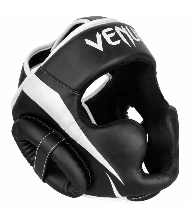 Venum ELITE Headgear Kickboks Hoofdbeschermer Zwart Wit