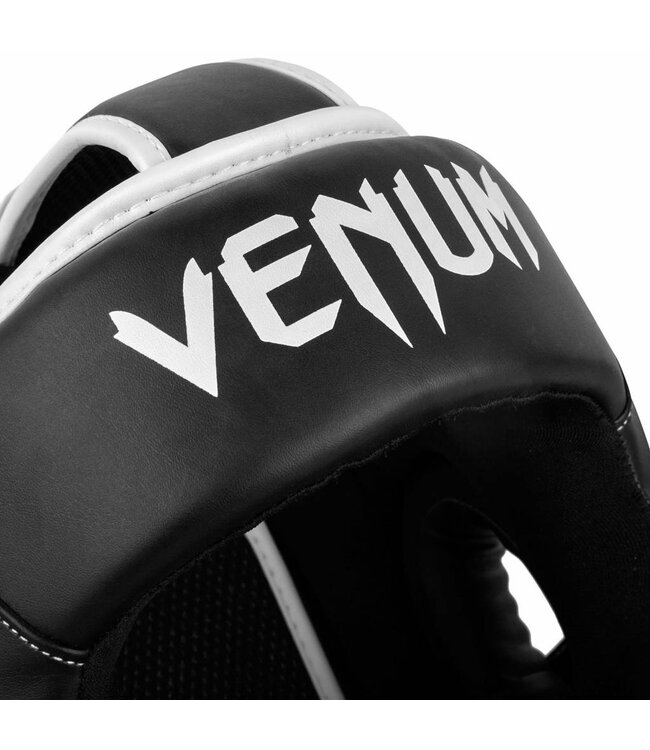 Venum ELITE Boxing Sports Headgear Black White Head Protection