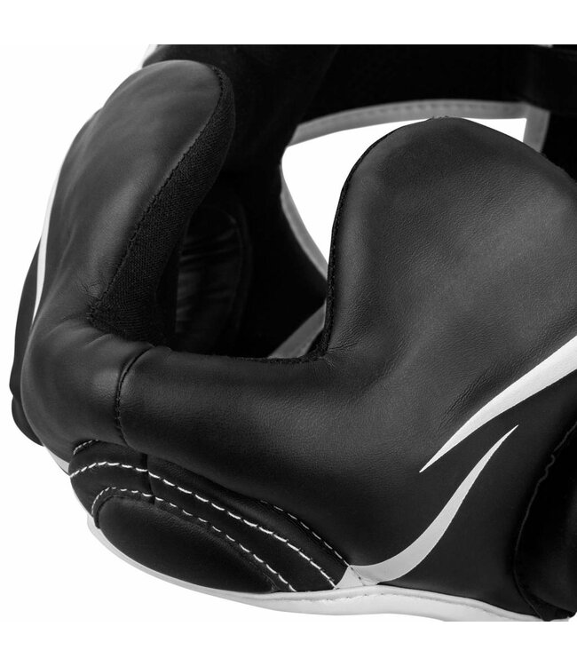 Venum ELITE Headgear Kickboks Hoofdbeschermer Zwart Wit