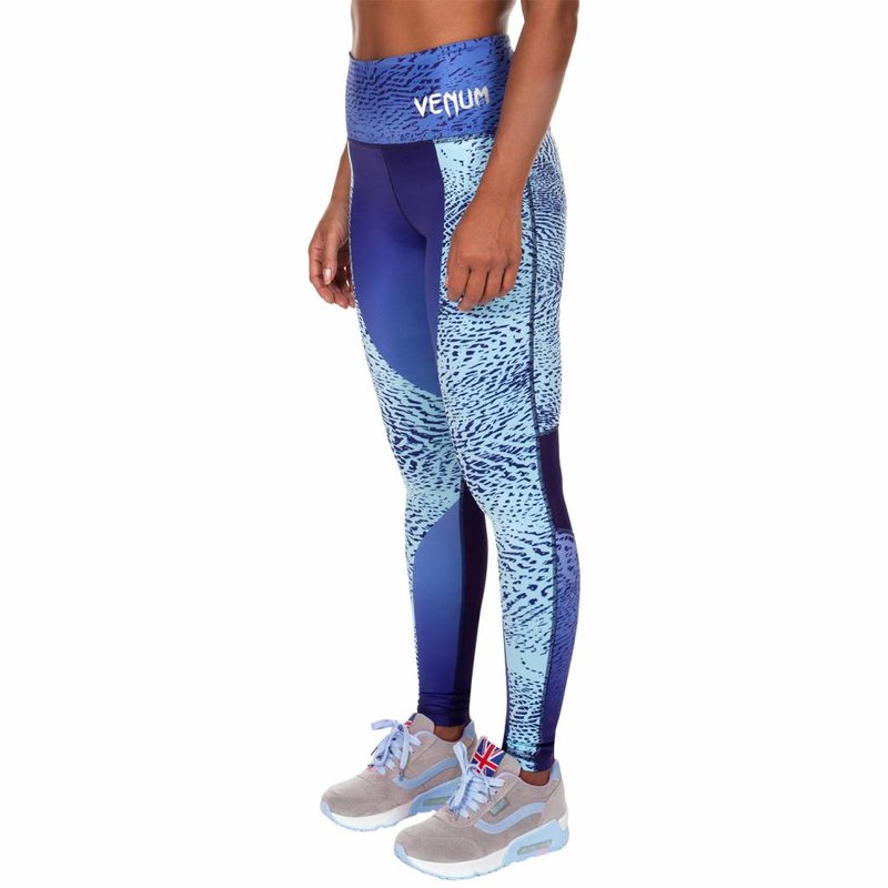 Venum Venum Dune Damen Legging Blau Venum Fitnessbekleidung