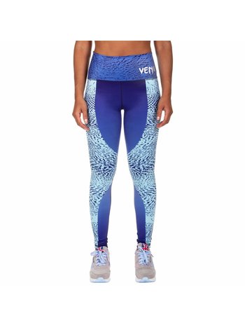 Donkerblauw met witte yoga legging I sportkleding dames