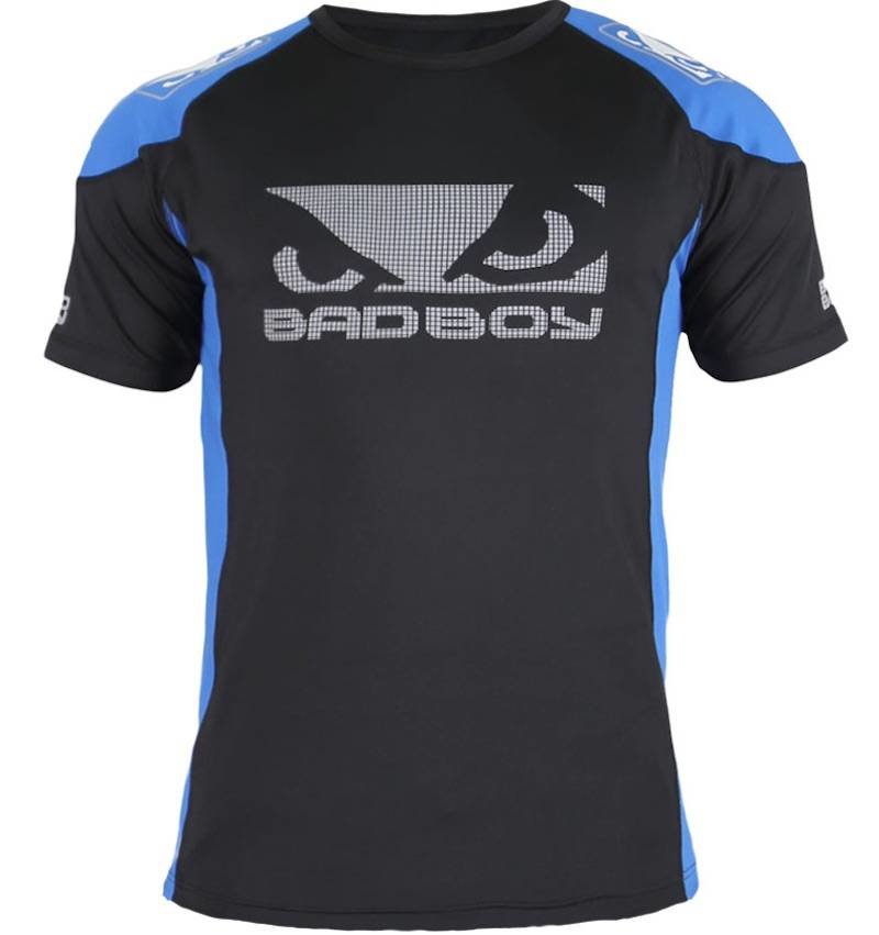 Bad Boy Bad Boy Performance Walkout 2.0 T Shirt Black Blue MMA Clothing