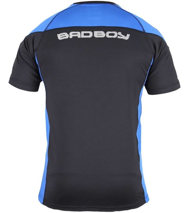 Bad Boy Bad Boy Performance Walkout 2.0 T Shirt Black Blue MMA Clothing