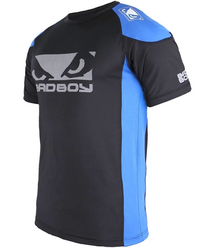 Bad Boy Bad Boy Performance Walkout 2.0 T Shirt Black Blue MMA Clothing