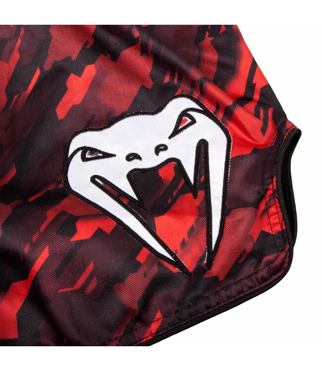 Venum Thai Kickboks Broekjes Tecmo Rood - XS Kids maat 128
