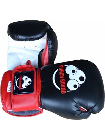 PunchR™  Punch Round™ Muay Thai Sparring Boxing Gloves Black Red White