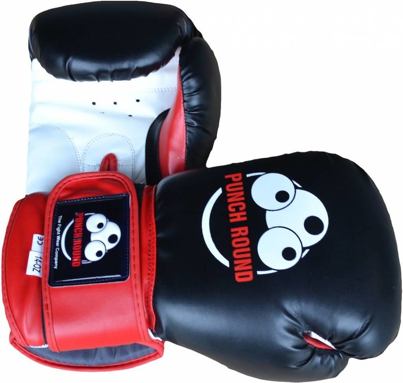 PunchR™  Punch Round Muay Thai Bokshandschoenen Sparring Zwart Rood